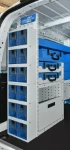 03_Ultra racking with transparent containers in a vertical cabinet