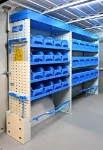 04_Various sizes of plastic container in a racking system