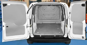 A Fiorino with a marble-look plywood floor liner and painted steel bodywork liners