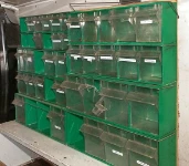 Conventional container cabinets after a few years of use