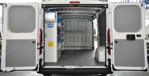01_An electrical company’s Ducato with racking on one side only
