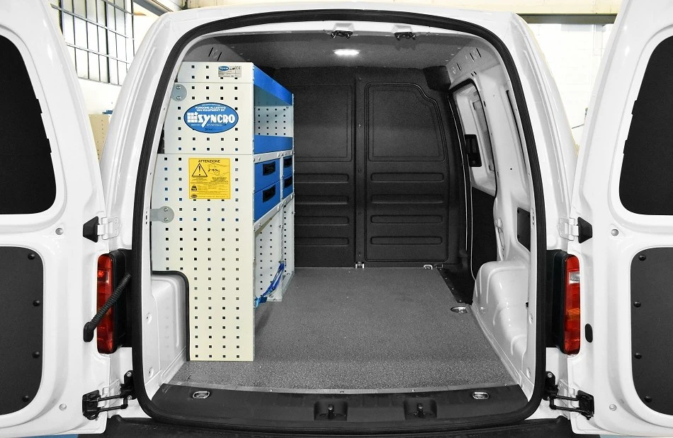 VW Caddy racking for electricians