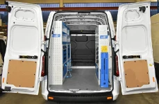 01_The Ford Custom with Syncro racking for a plumber