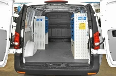 01_The Mercedes Vito with racking for a heating engineer