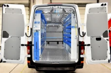 01_The VW Crafter with Syncro System racking for a plumbing firm