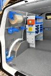 022_The left of the second Transporter with cleaning and cargo retaining accessories and Syncro racking