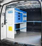 02_The drawers, shelves and universal case compartment on the left of the Caddy