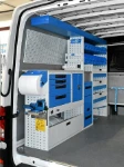 02_The left of the Crafter fitted out by Syncro System as a mobile workshop
