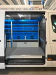 03_The Sprinter’s bulkhead, showing the Syncroblock bars and lashing straps