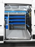 04_The floor-level case compartment in the electrician’s Ford Transit
