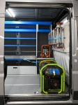 04_The generator, compressor and cargo lashing accessories on the Ducato’s bulkhead