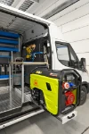 05_The Daily Iveco L3 H2 with its generator on Syncro System’s pull-out slide