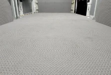 A floor liner in 12 mm plywood with a rice-grain rubber coating