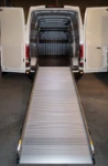 A full view of the Iveco Daily’s loading ramp