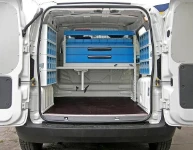 A racking system in a Fiorino