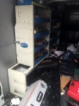 A real crash test on a van fitted with Syncro System racking
