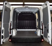 A Renault Master with a marble-look floor liner