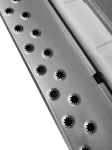 A stainless-steel bumper footplate