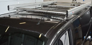 A Syncro roof rack on a Ford Custom