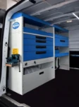 A van for servicing packaging machines, fitted out by Syncro System