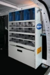 A van upfit for printing machinery service engineers
