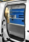 Case trays, configurable shelves and drawers in the NV250