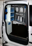 Clear plastic containers on the Volkswagen Caddy
