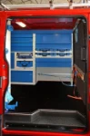 Daily upfitted with Syncro System van racking