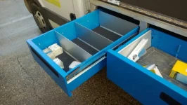 Drawers with dividers and anti-slippery mats