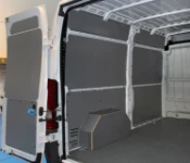 Floor and interior liners in a Fiat Ducato