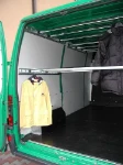 Garment hangers transport system