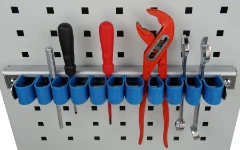 Plastic press-fit tool clips