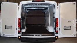Protective floor, bulkhead and interior liners in a 2014 Daily L1 H1