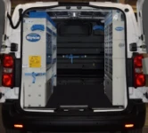 Racking in the Citroen Jumpy's load compartment