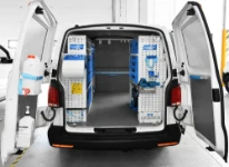 01_A Transporter with a complete racking system for a multi-utility company