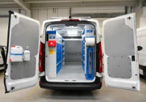 01a_The other Maxus Deliver9 with Syncro racking for cleaning, parks maintenance and moving (example 2)