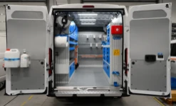 01_The Fiat Ducato L2 H2 with Syncro racking for servicing forklifts