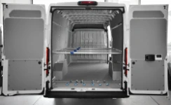 01_The Fiat Ducato L4H2 with cargo bars for dividing the interior into separate sections