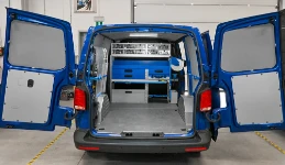 01_The filtration service’s VW Transporter with racking on the bulkhead