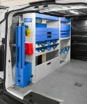 02_Drawers, shelves, a vice bench and floor-level compartments on the left of the Fiat Scudo