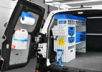 02_Racking and accessories on the left of the service engineer’s Volkswagen ID Buzz