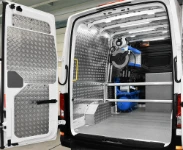 02_Syncro System aluminium chequer plate liners on the left of the Man TGE