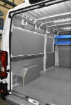 02_The fully lined left side of the Ducato with cargo retaining accessories