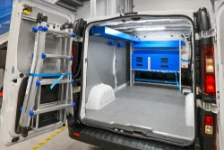 02_The ladder transport system on the left rear door of the renewable energy firm’s Talento