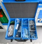 03_A case in a Syncro racking system, with 4 trays