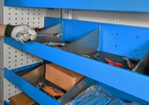 03_A high-back shelf with a door