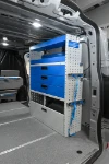 03_Shelves, drawers and cargo lashing accessories on the right of the first Ford Custom L1 H1