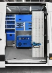 03_The Syncro racking constructed around the Sprinter’s compressor-generator combo