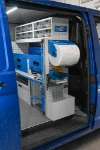 04_Racking and accessories on the Transporter’s bulkhead