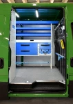 04_Syncro System’s cargo lashing accessories on the bulkhead of the Iveco Daily